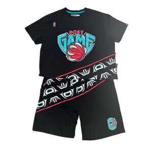 Post game Memphis grizzlies nba black shirt and short set size 3xl/4xl vintage